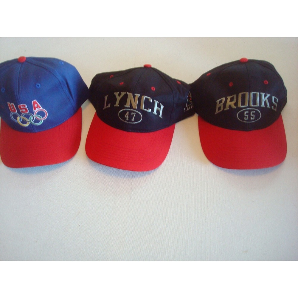 LOT BUCCANEERS  OLYMPIC GAMES BUNDLE 90s snapback DEADSTOCK HAT CAP‎ VINTAGE